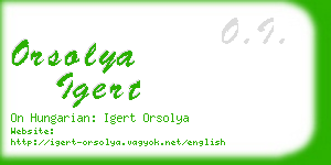 orsolya igert business card